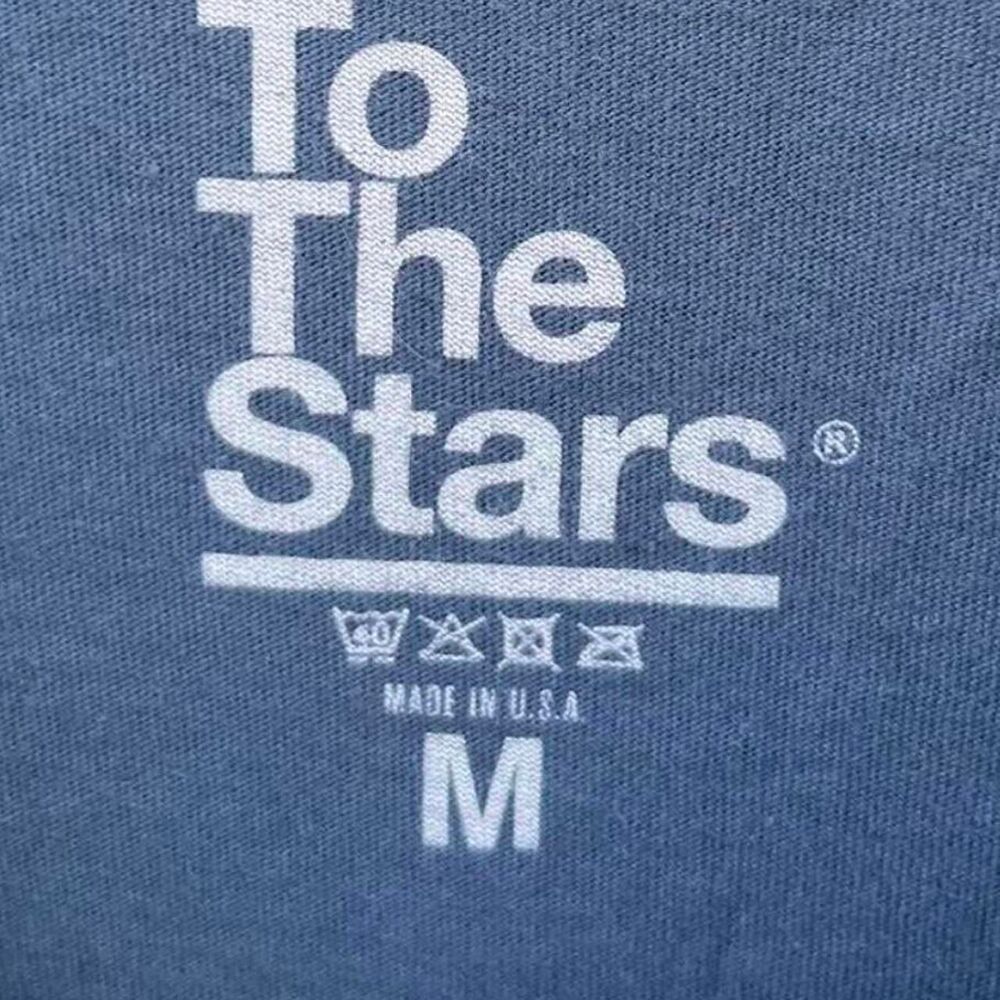 To The Stars Astronaut Graphic Tee | Blue | Medium | Retro Space - Picture 7 of 7